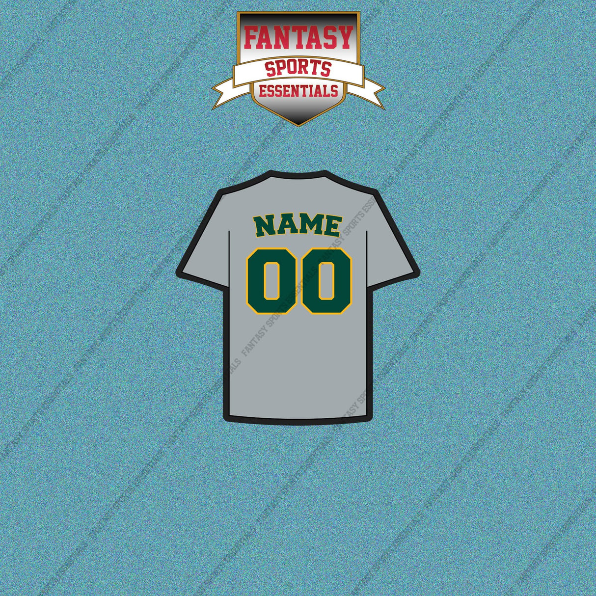 Athletics Personalized Current Away Jersey Car Decals