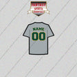 Athletics Personalized Current Away Jersey Glossy Stickers
