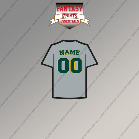 Athletics Personalized Current Away Jersey Magnets