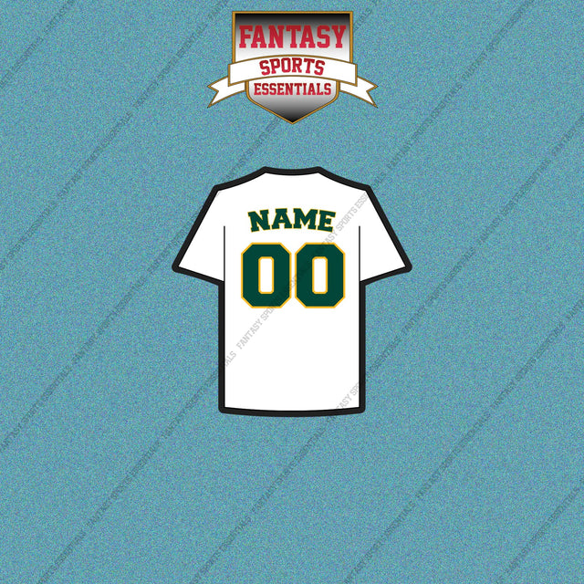Athletics Personalized Current Home Jersey Car Decals
