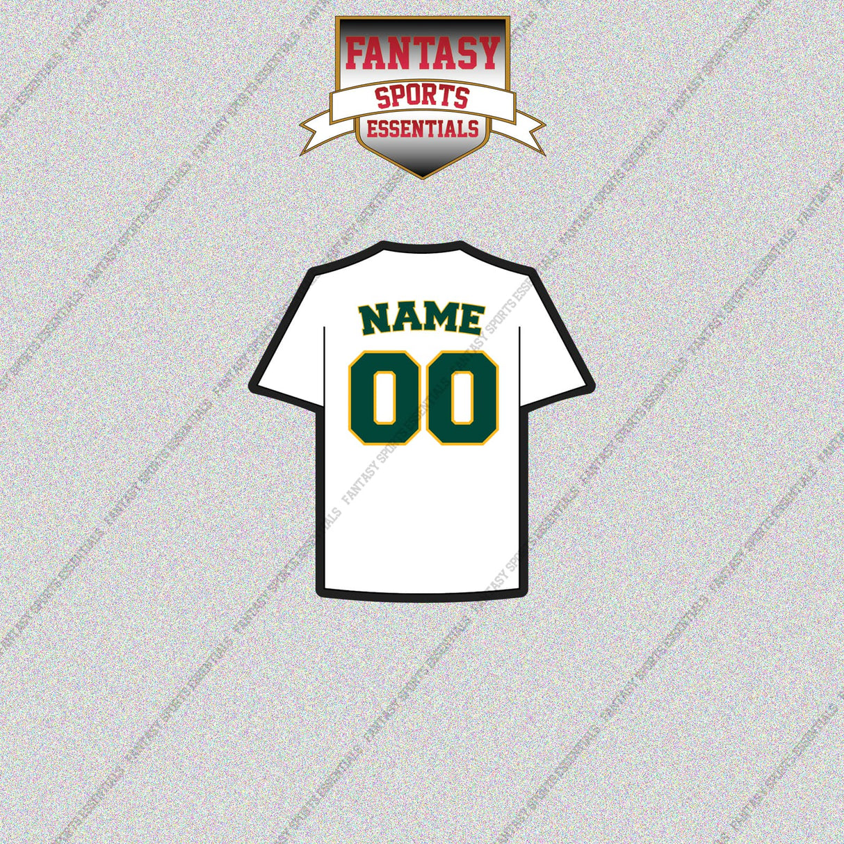 Athletics Personalized Current Home Jersey Glossy Stickers