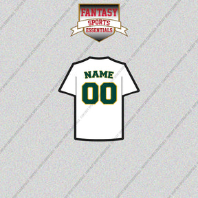 Athletics Personalized Current Home Jersey Glossy Stickers