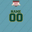 Athletics Personalized Current Name and Number Car Decals