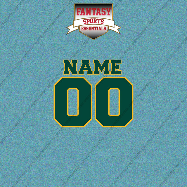 Athletics Personalized Current Name and Number Car Decals