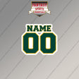 Athletics Personalized Current Name and Number Magnets