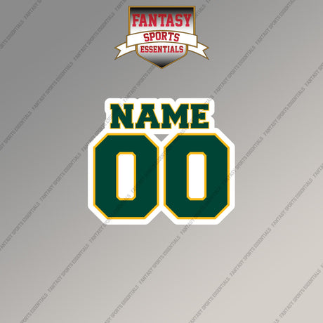 Athletics Personalized Current Name and Number Magnets