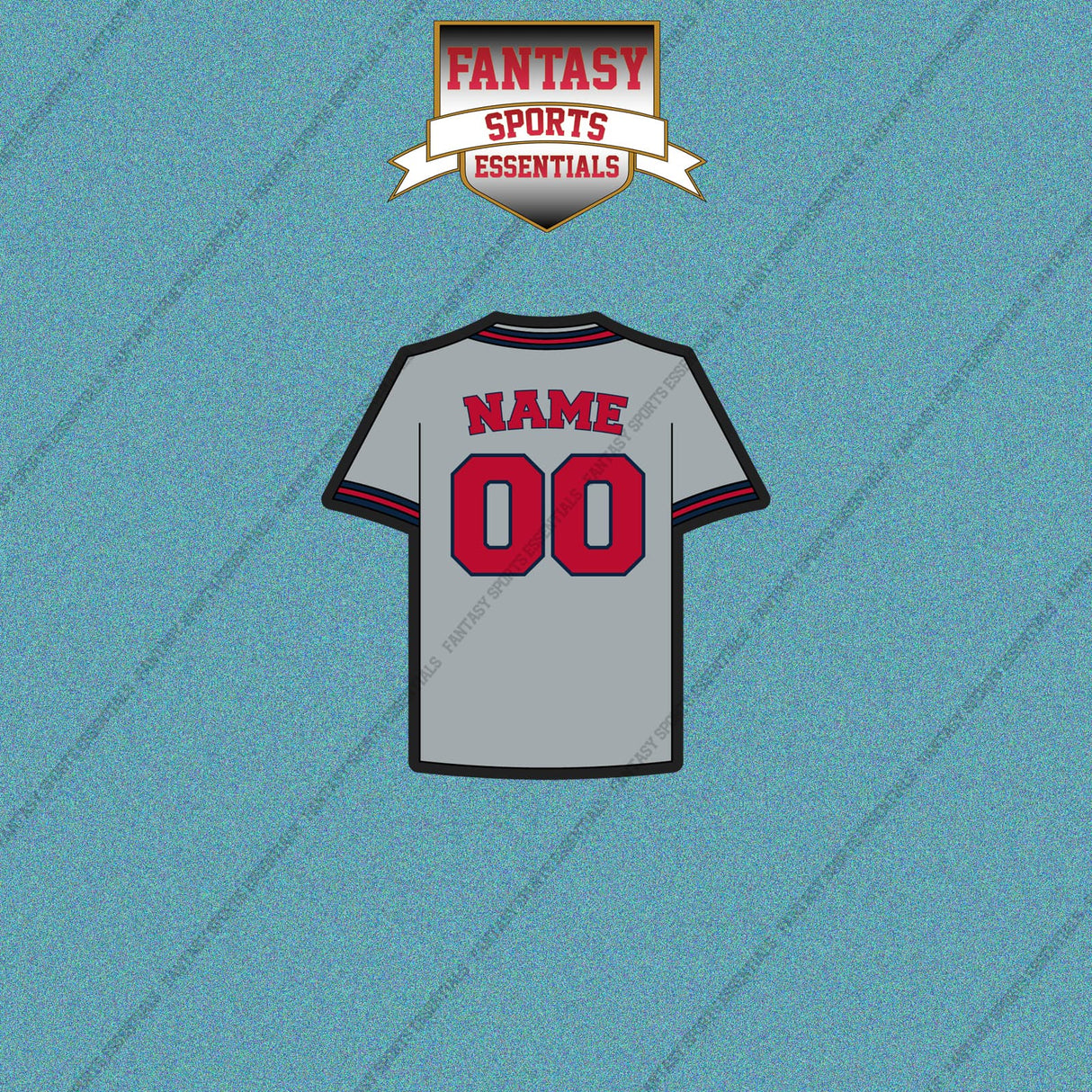 Atlanta Braves Personalized Current Away Jersey Car Decals