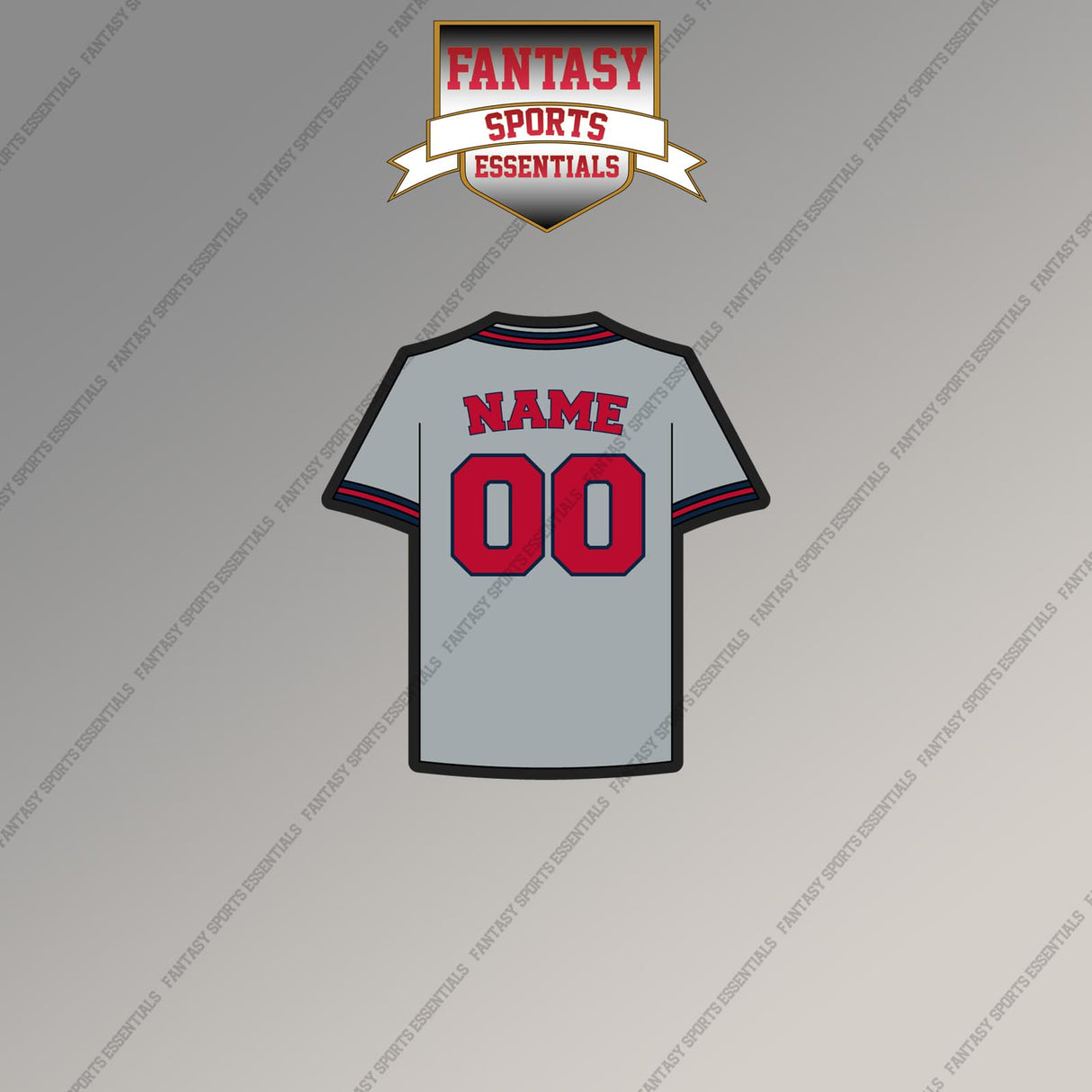 Atlanta Braves Personalized Current Away Jersey Magnets