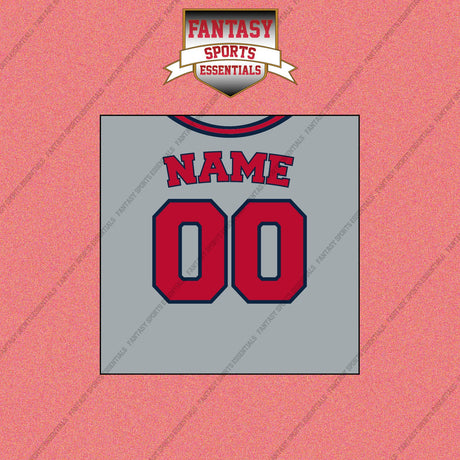 Atlanta Braves Personalized Current Away Jersey Wall Art Prints