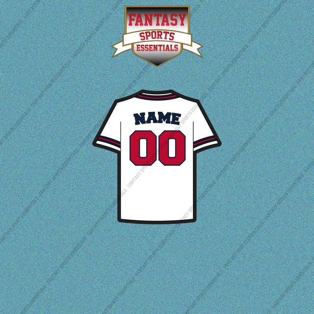 Atlanta Braves Personalized Current Home Jersey Car Decals