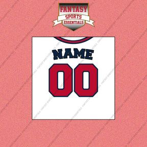 Atlanta Braves Personalized Current Home Jersey Wall Art Prints