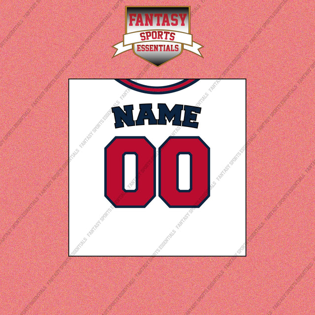 Atlanta Braves Personalized Current Home Jersey Wall Art Prints