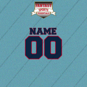 Atlanta Braves Personalized Current Name and Number Car Decals