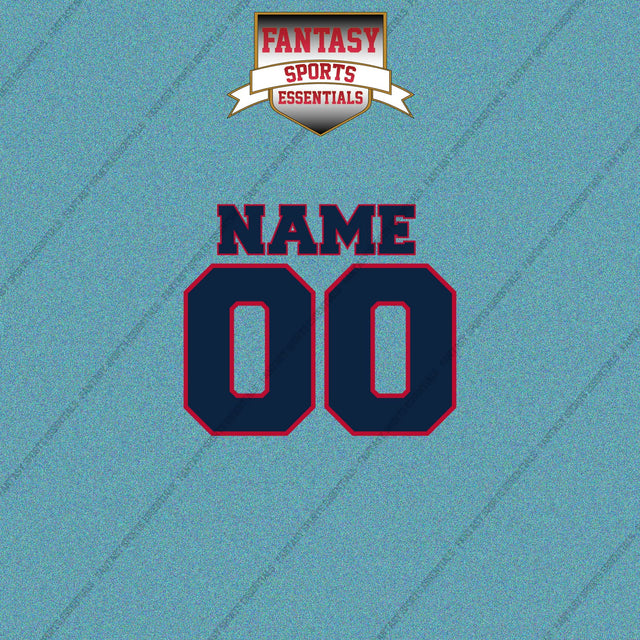 Atlanta Braves Personalized Current Name and Number Car Decals