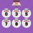 Atlanta Falcons 2025 Away Jersey Button Pins (Choose Your Player) Page 1