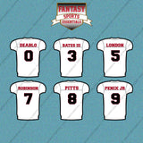 Atlanta Falcons 2025 Away Jersey Car Decals (Choose Your Player) Page 1