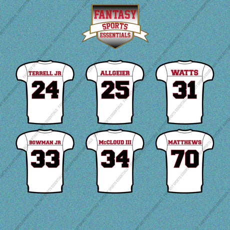 Atlanta Falcons 2025 Away Jersey Car Decals (Choose Your Player) Page 2