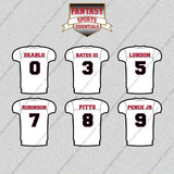 Atlanta Falcons 2025 Away Jersey Glossy Stickers (Choose Your Player) Page 1