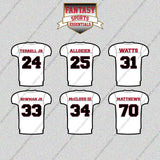 Atlanta Falcons 2025 Away Jersey Glossy Stickers (Choose Your Player) Page 2