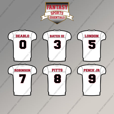 Atlanta Falcons 2025 Away Jersey Magnets (Choose Your Player) Page 1