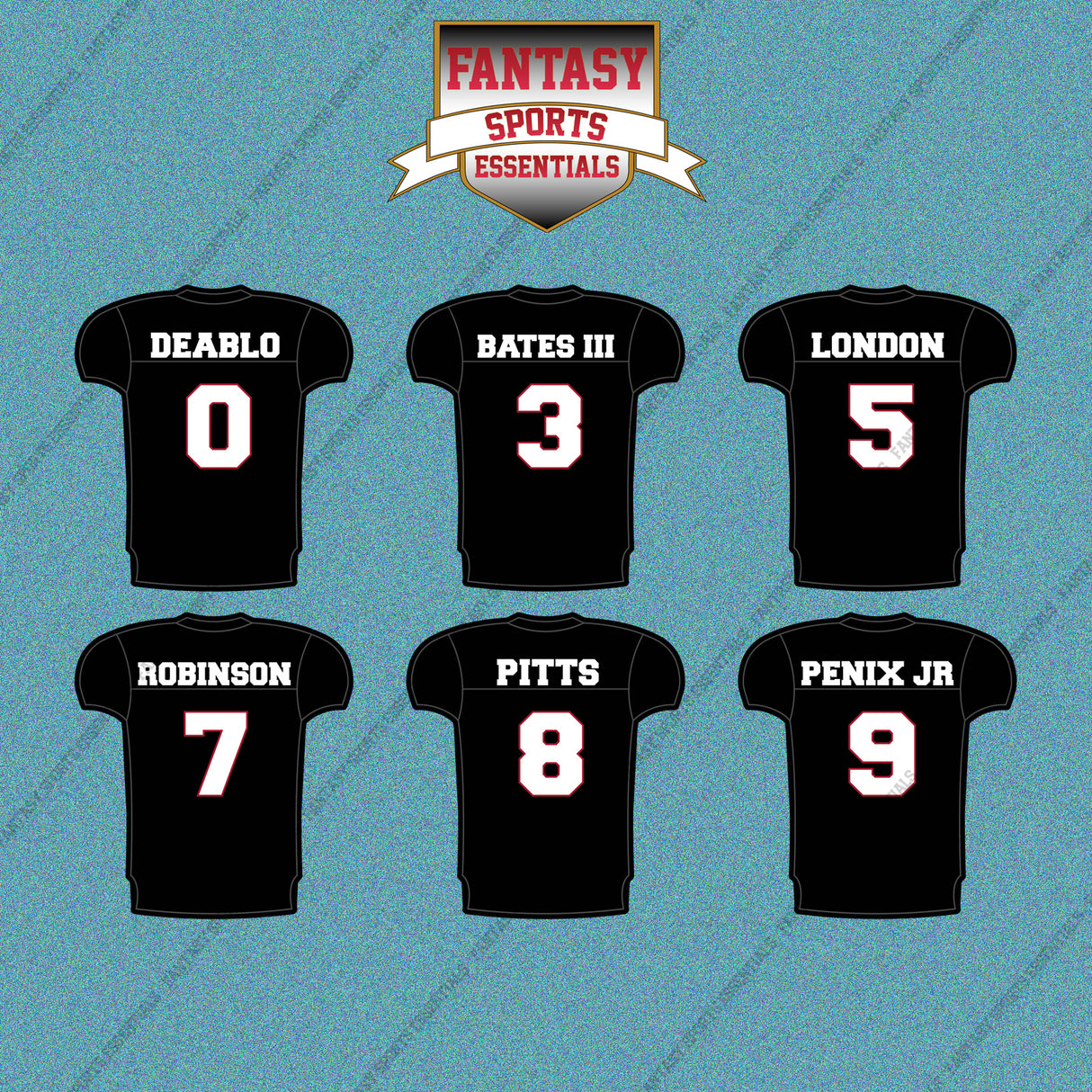 Atlanta Falcons 2025 Home Jersey Car Decals (Choose Your Player) Page 1
