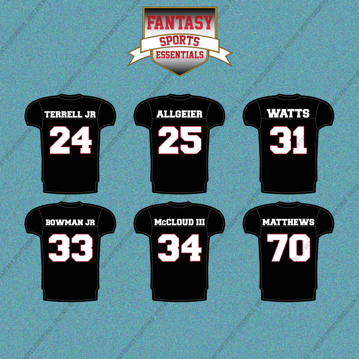 Atlanta Falcons 2025 Home Jersey Car Decals (Choose Your Player) Page 2