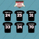 Atlanta Falcons 2025 Home Jersey Car Decals (Choose Your Player) Page 2