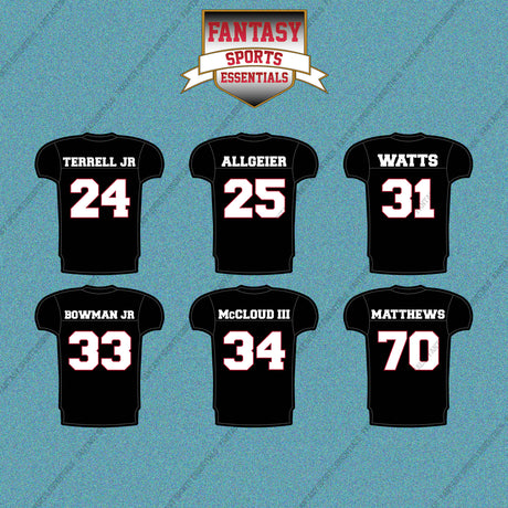 Atlanta Falcons 2025 Home Jersey Car Decals (Choose Your Player) Page 2