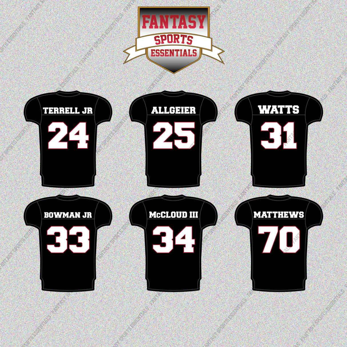 Atlanta Falcons 2025 Home Jersey Glossy Stickers (Choose Your Player) Page 2