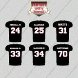 Atlanta Falcons 2025 Home Jersey Glossy Stickers (Choose Your Player) Page 2
