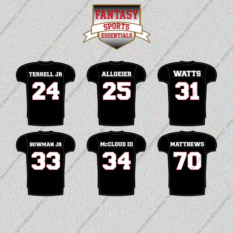 Atlanta Falcons 2025 Home Jersey Glossy Stickers (Choose Your Player) Page 2