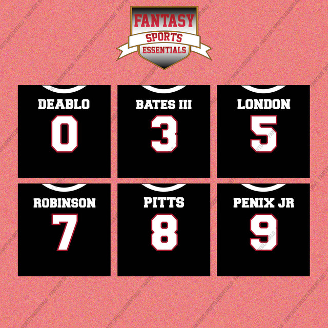 Atlanta Falcons 2025 Home Jersey Wall Art Prints (Choose Your Player) Page 1