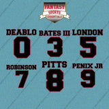 Atlanta Falcons 2025 Name and Number Car Decals (Choose Your Player) Page 1