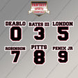 Atlanta Falcons 2025 Name and Number Magnets (Choose Your Player) Page 1