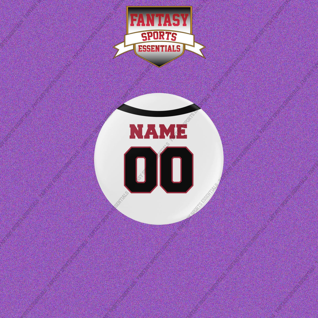 Atlanta Falcons Personalized Current Away Jersey Buttons