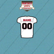 Atlanta Falcons Personalized Current Away Jersey Car Decals