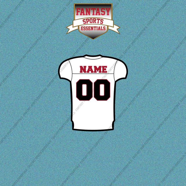 Atlanta Falcons Personalized Current Away Jersey Car Decals