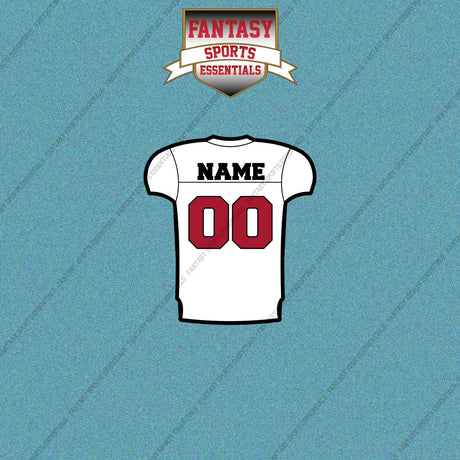 Atlanta Falcons Personalized Current Away Jersey Car Decals