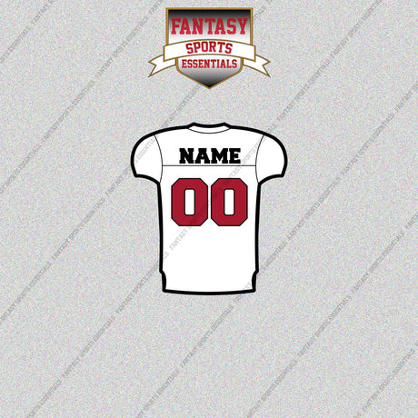 Atlanta Falcons Personalized Current Away Jersey Glossy Stickers