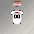 Atlanta Falcons Personalized Current Away Jersey Magnets