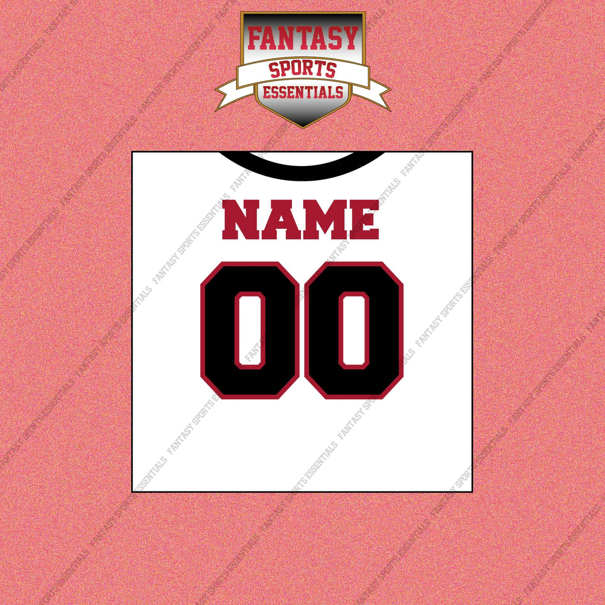 Atlanta Falcons Personalized Current Away Jersey Wall Art Prints