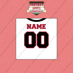 Atlanta Falcons Personalized Current Away Jersey Wall Art Prints