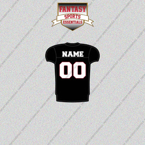 Atlanta Falcons Personalized Current Home Jersey Glossy Stickers
