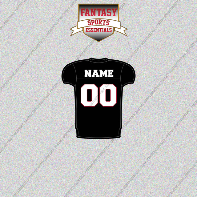 Atlanta Falcons Personalized Current Home Jersey Glossy Stickers