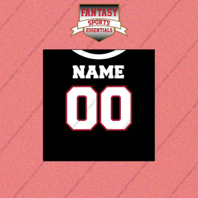 Atlanta Falcons Personalized Current Home Jersey Wall Art Prints