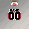 Atlanta Falcons Personalized Current Name and Number Magnets