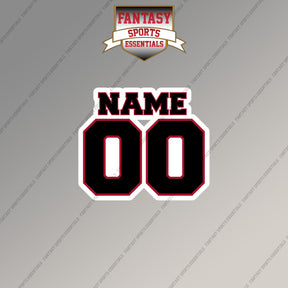 Atlanta Falcons Personalized Current Name and Number Magnets