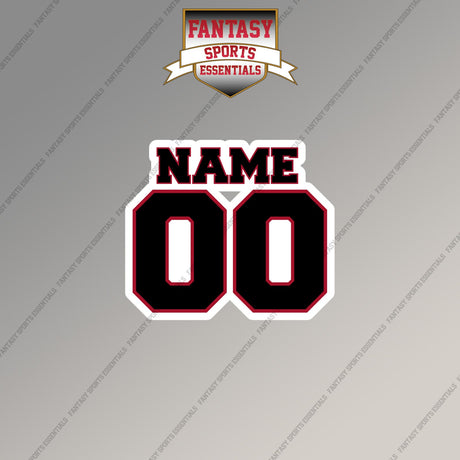 Atlanta Falcons Personalized Current Name and Number Magnets