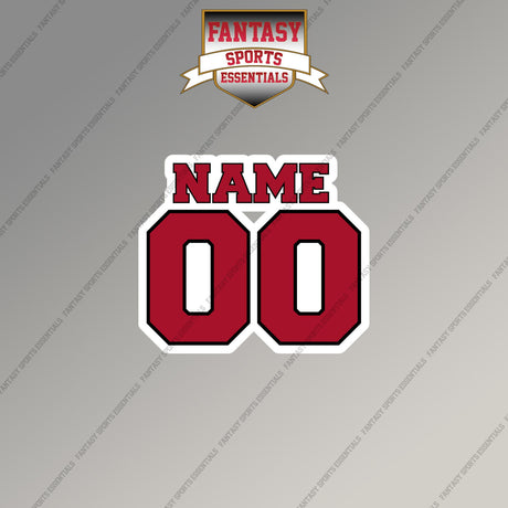 Atlanta Falcons Personalized Current Name and Number Magnets
