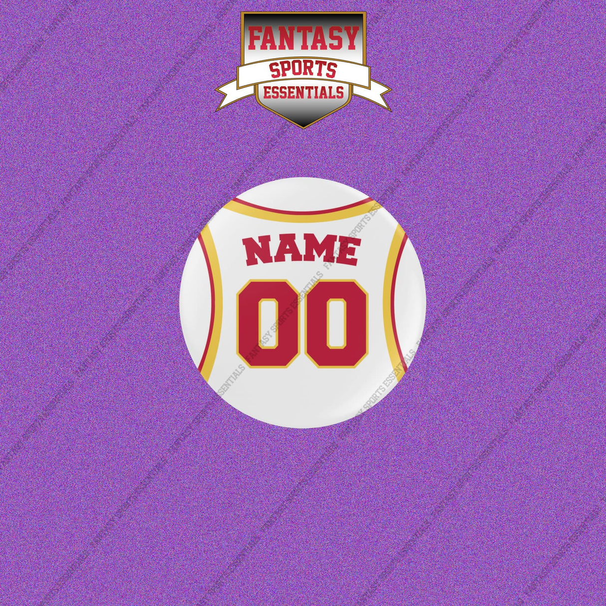 Atlanta Hawks Personalized Current Away Jersey Buttons